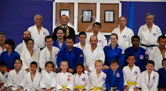 DBT Judo club members in judogi at the Denver Buddhist Temple dojo